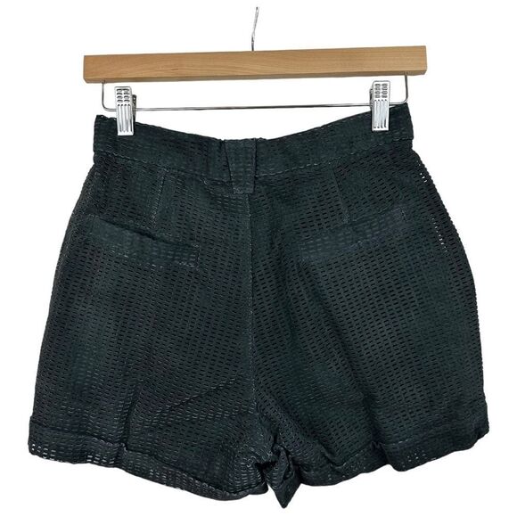 Ksubi Perforated Short 100% Leather Suede NWT Charcoal Small - Picture 7 of 7